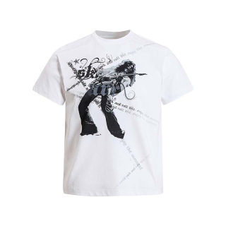 Rock Guitarist Letter Print T-Shirt | American Retro 3