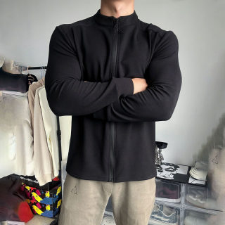 Winter Fleece Full-Zip Stand Collar Jacket | Outdoor Fitness 2