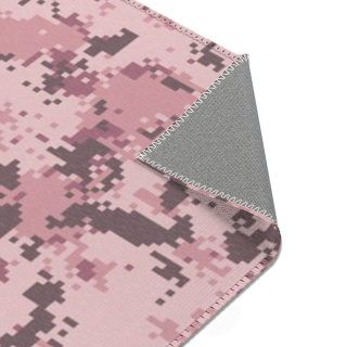 Pink Digital Camo Area Rug 10