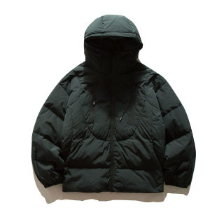 White Duck Down Hooded Parka | Men's Loose Fit Winter Jacket 3
