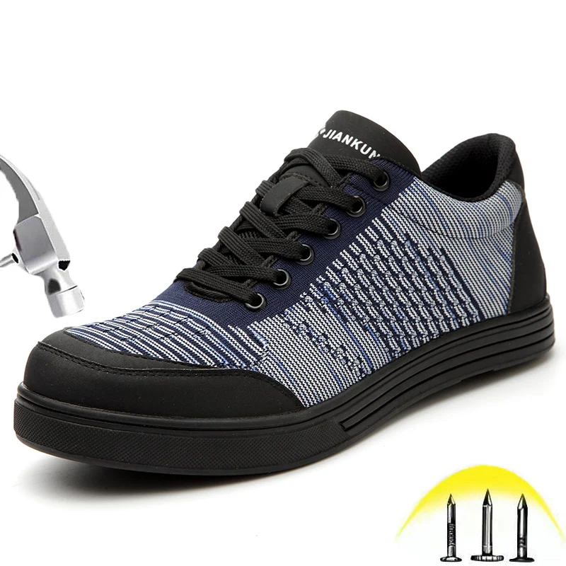 Steel Toe Safety Work Shoes, Puncture-Proof, Men's and Women's
