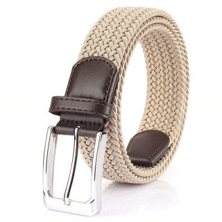 Men's & Women's Canvas Woven Belt | Non-Porous Elastic Casual Belt
