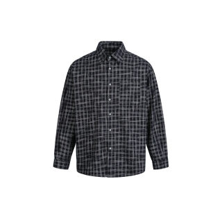 Bubble Gauze Checkered Long Sleeve Shirt 6