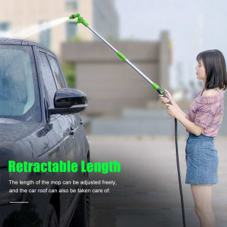 2-in-1 Car Wash Mop Mitt with Long Handle | Chenille Microfiber Extension Brush, 75-112cm 3