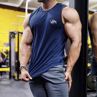 Men's Dry-Fit Sleeveless Athletic T-Shirt | Slim Fit Running 2