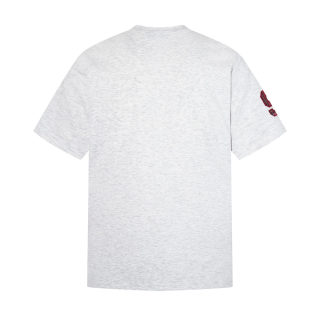 Emblem Embroidered Letter Short Sleeve T-Shirt 2
