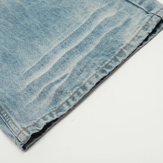 Washed Denim Jeans 4