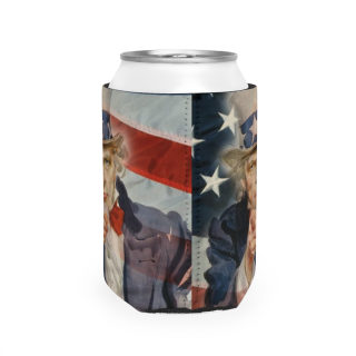 Uncle Sam Pointing Can Cooler Sleeve | American Flag Patriotic 8
