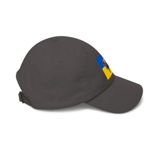 Grill Skewers on Blue Yellow Flag Dad Cap | BBQ Ukraine Baseball Hat 42