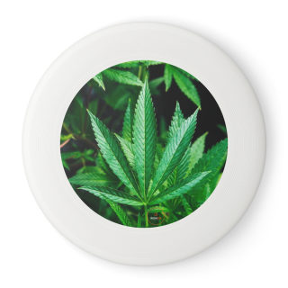 Cannabis leaf Wham-O frisbee 3