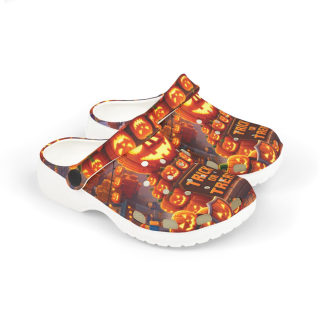 Trick or Treat Pumpkin Pattern Kid's Clogs