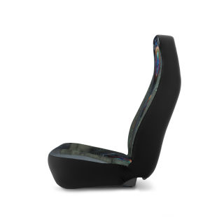 Cyber Skull Panel Car Seat Covers | Futuristic Neon Circuitry 5