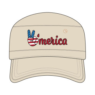 'Merica Peace Sign Corps cap 2