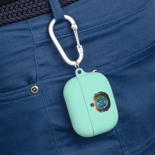 Neon Pumpkin Skull AirPods Case 38
