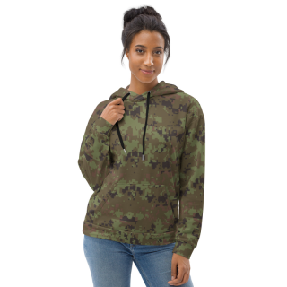 Unisex Hoodie, digital green camo
