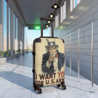 Uncle Sam Want You design Suitcase | Vintage American Poster luggage 10