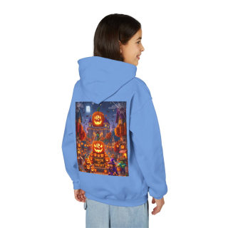 Spooky Pumpkin Patch Trick or Treat Kids Hoodie 91