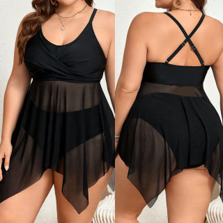 Plus Size Mesh bikini set