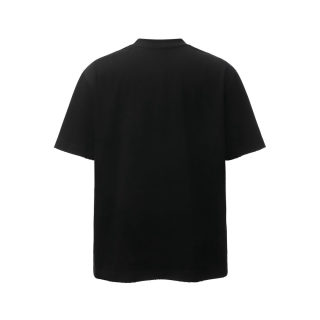 Sanskrit Letter Cross Print Distressed T-Shirt 4