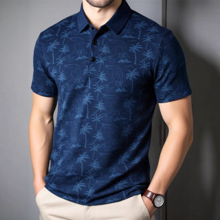 Men's Ice Silk Polo Shirt | Cross-Border Export Trend 3