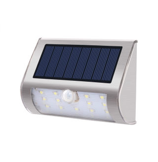 Solar Motion-Sensor Garden Light, Stainless Steel 5