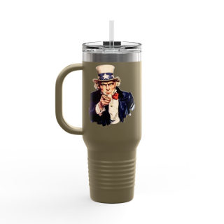 Uncle Sam Pointing Travel Mug | 40oz Insulated Patriotic Tumbler 28
