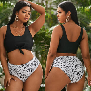 Plus Size Polka Dot bikini set