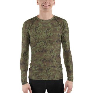 Men's Rash Guard "Green Digital Camo" 7