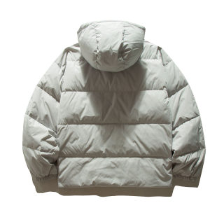 White Duck Down Hooded Parka | Men's Loose Fit Winter Jacket 2