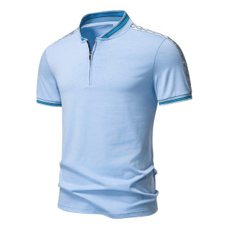 Men's Business Polo Shirt | Woven Tape Detail, British Style 5