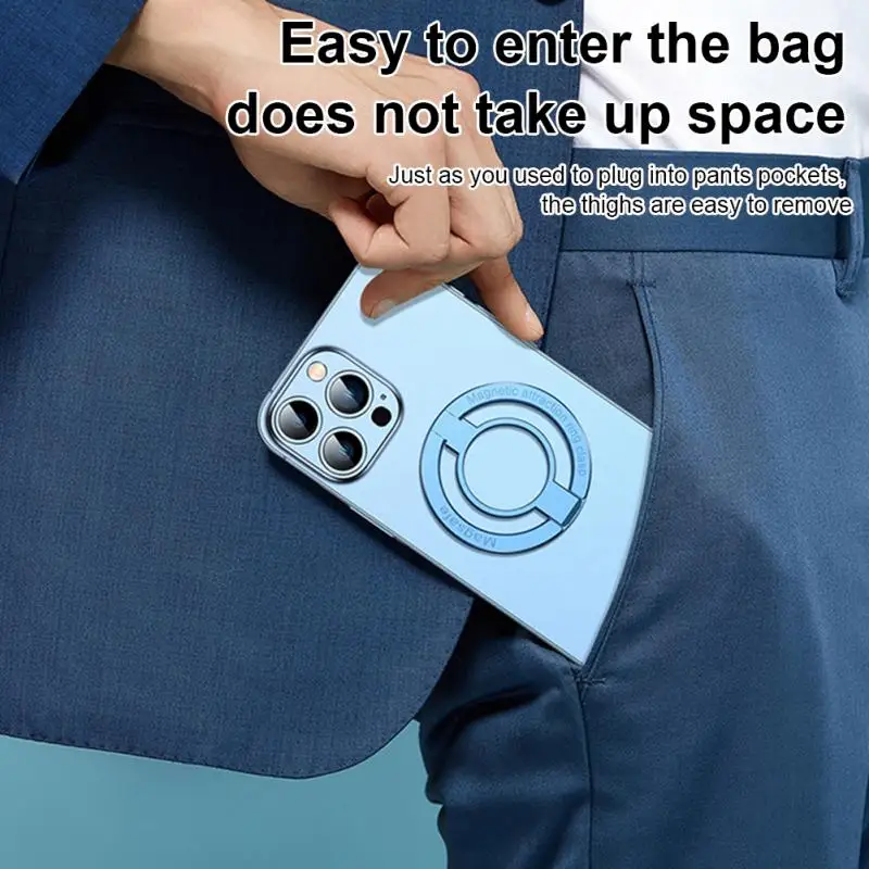 Magnetic Ring Phone Holder | Finger Grip Kickstand for iPhone 12-14 Max 3