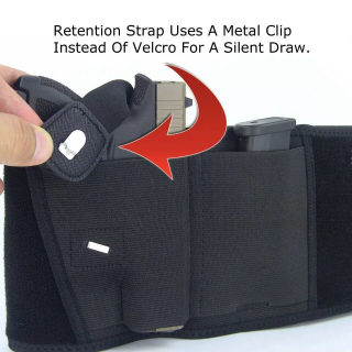 Tactical Pistol Holster | Military Hidden Wide Belt with Phone Pouch 4