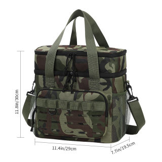 Outdoor Double-Layer Camouflage Cooler Bag | Large Capacity Shoulder Tote 5