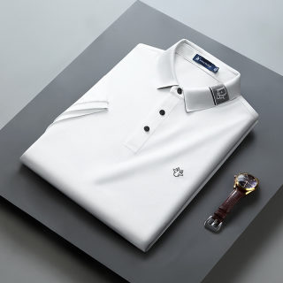 Ice Silk Short Sleeve Shirt for Men | Flip Collar Business Casual 5