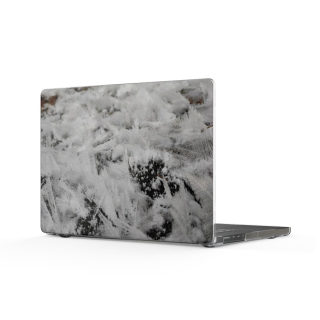 Frosted Snow Texture Clear MacBook Case | Winter Ice Pattern 3