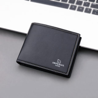 Men's Short Zipper Wallet, Soft Leather 2