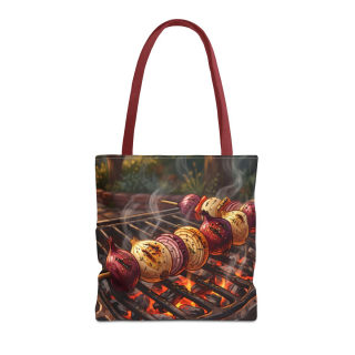 Grilled Vegetable Kabob Tote Bag | BBQ Skewers, Summer Cookout Market Tote 5