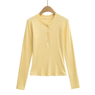 Long Sleeve Elastic Slim Fit T-Shirt 5