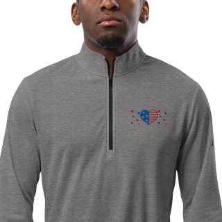 Adidas Quarter Zip Pullover "Happy USA" 16