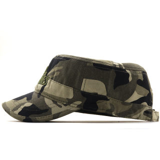 Student Military Training Camo Flat Cap | Woodland Cotton Sun Cap 2
