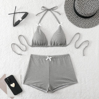 Checkered bikini set 5