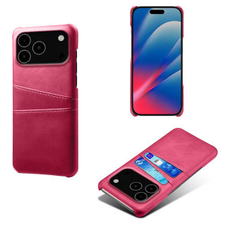 Leather dual-card phone case — fits iPhone 17 Pro Max 5