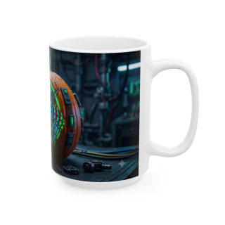 Neon Cyberpunk Pumpkin Skull Mug | Ceramic Coffee Cup 8