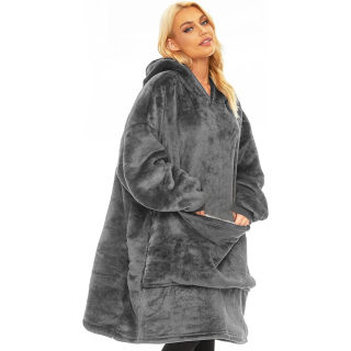 Oversized Thick Pullover Hoodie | Kangaroo Pocket Blanket-Like Cozy Sweatshirt 2
