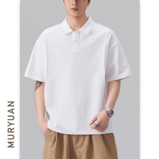 Stylish Streetwear Polo Shirt for Men | Short Sleeve Solid Color Knit