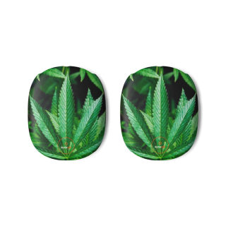 Marijuana leaf AirPods Max case | botanical pattern headphone covers 4