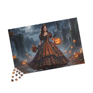 Gothic Pumpkin Lady puzzle 520-piece | Halloween jigsaw puzzle 12