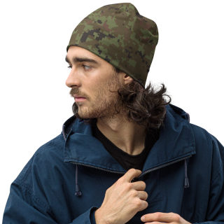 All-Over Print Beanie Green Digital Camo 17