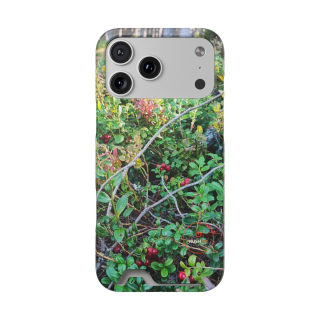 Wild berry bush phone case 25