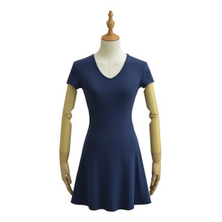 V-Neck Short Sleeve Mini Dress 2